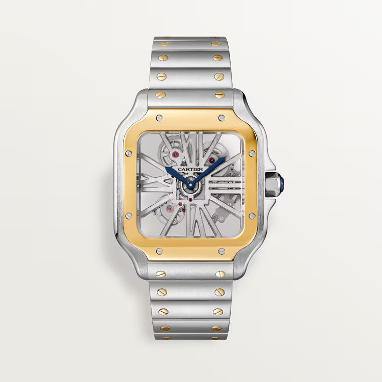 Cartier Santos Two Tone Skeleton Dlux Mode cartier-santos-two-tone-skeleton-dlux-mode
