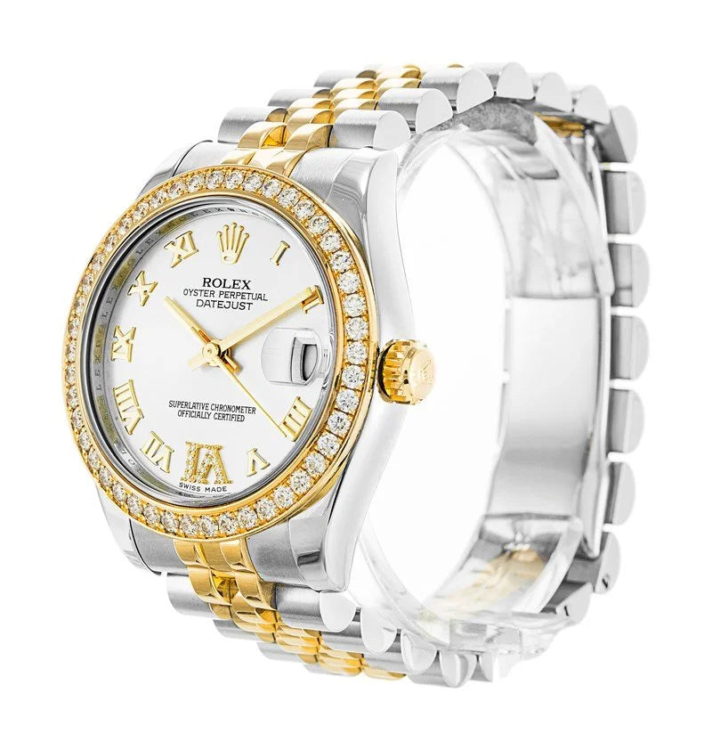 Rolex Datejust Two-Tone With Diamonds, White Dial, 31mm