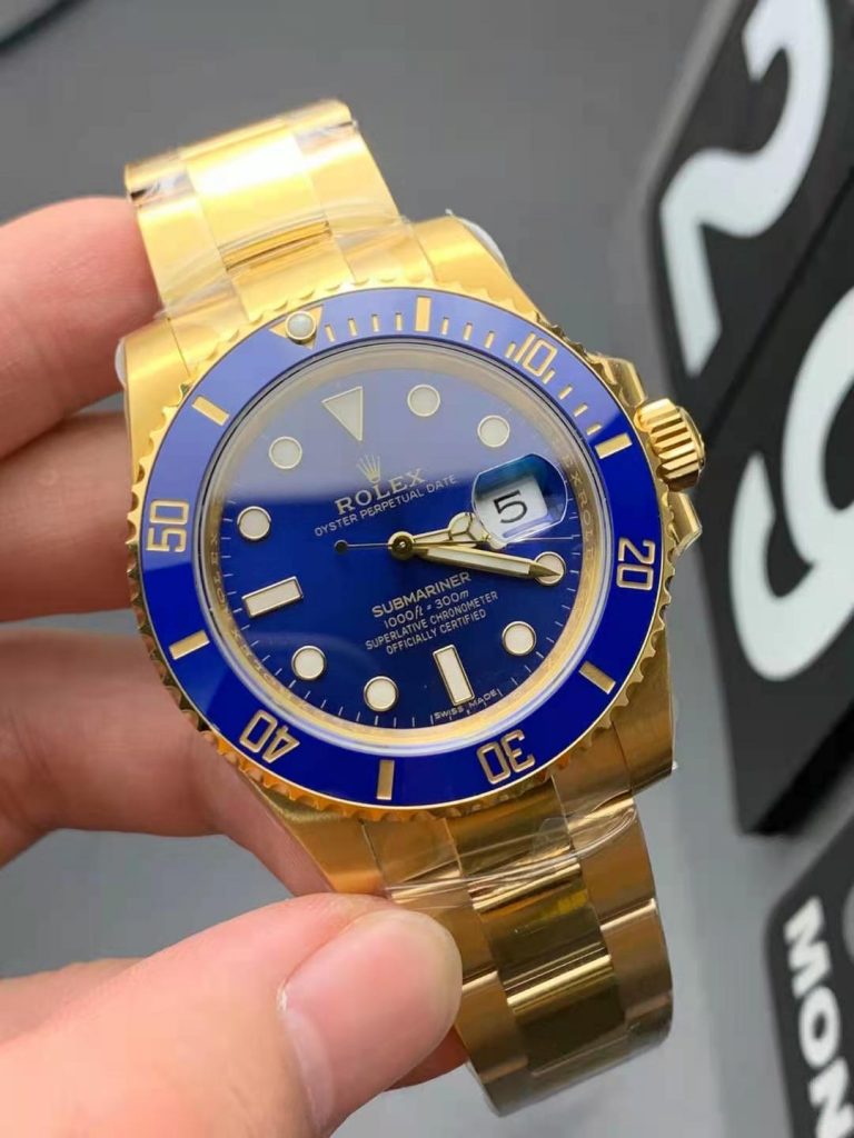 Rolex Submariner Gold, Blue Dial