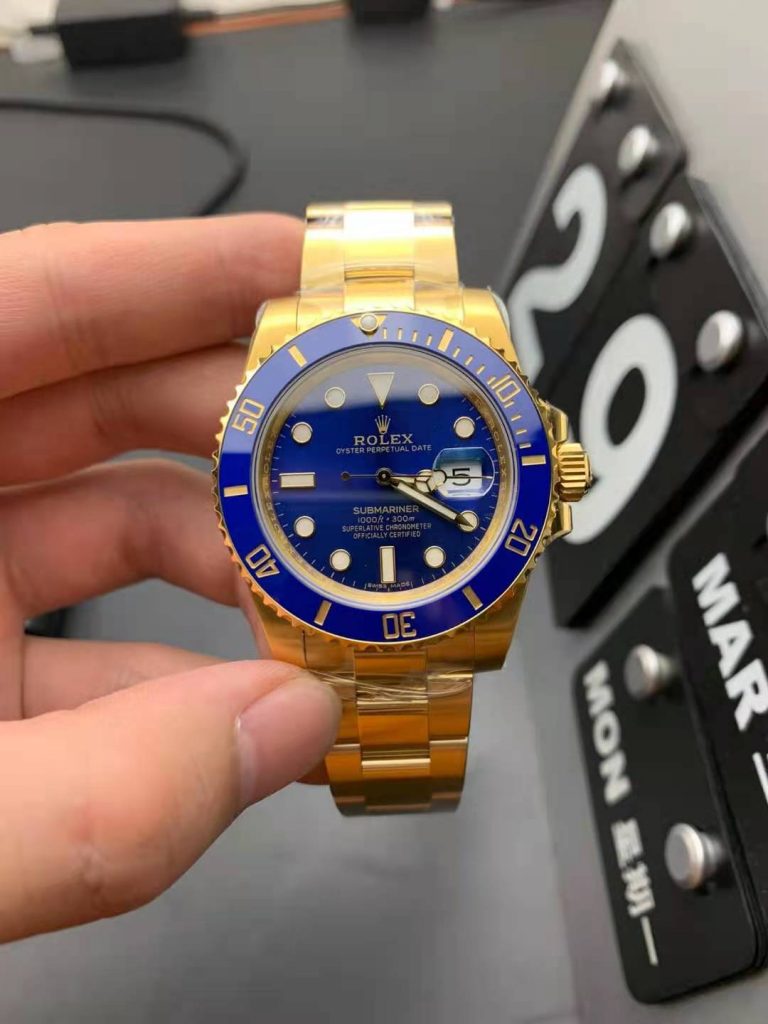 Rolex Submariner Gold, Blue Dial