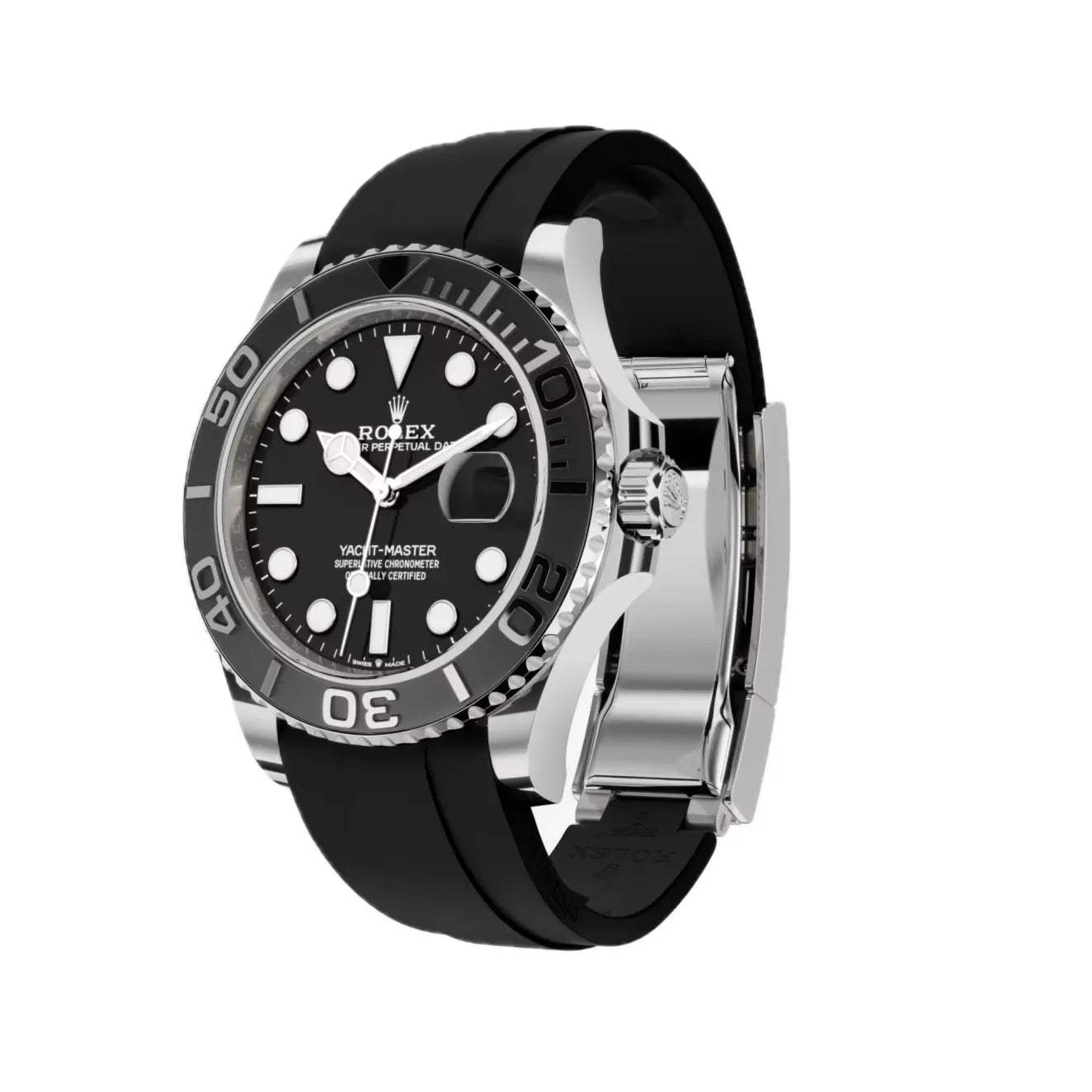 Rolex Yacht Master Oysterflex Black Dial 42mm