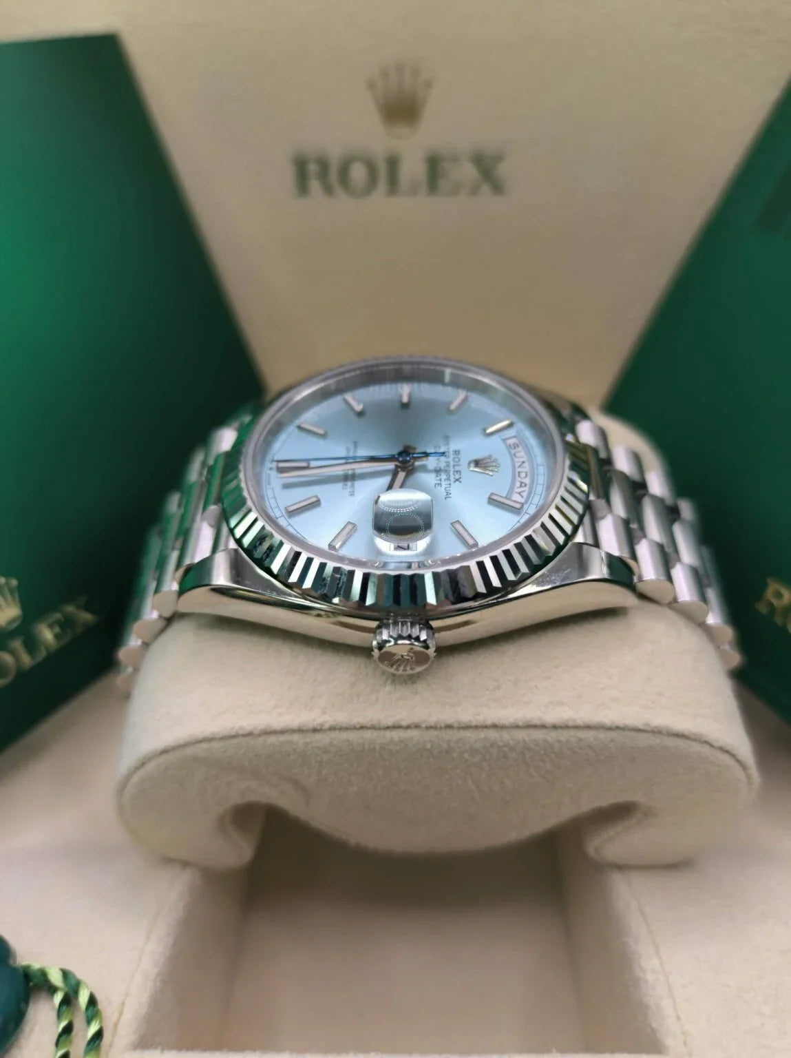Rolex Day-Date Ice Blue Dial, 40 mm
