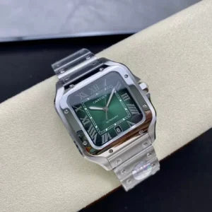 Cartier Santos Green Dial, 39.8mm