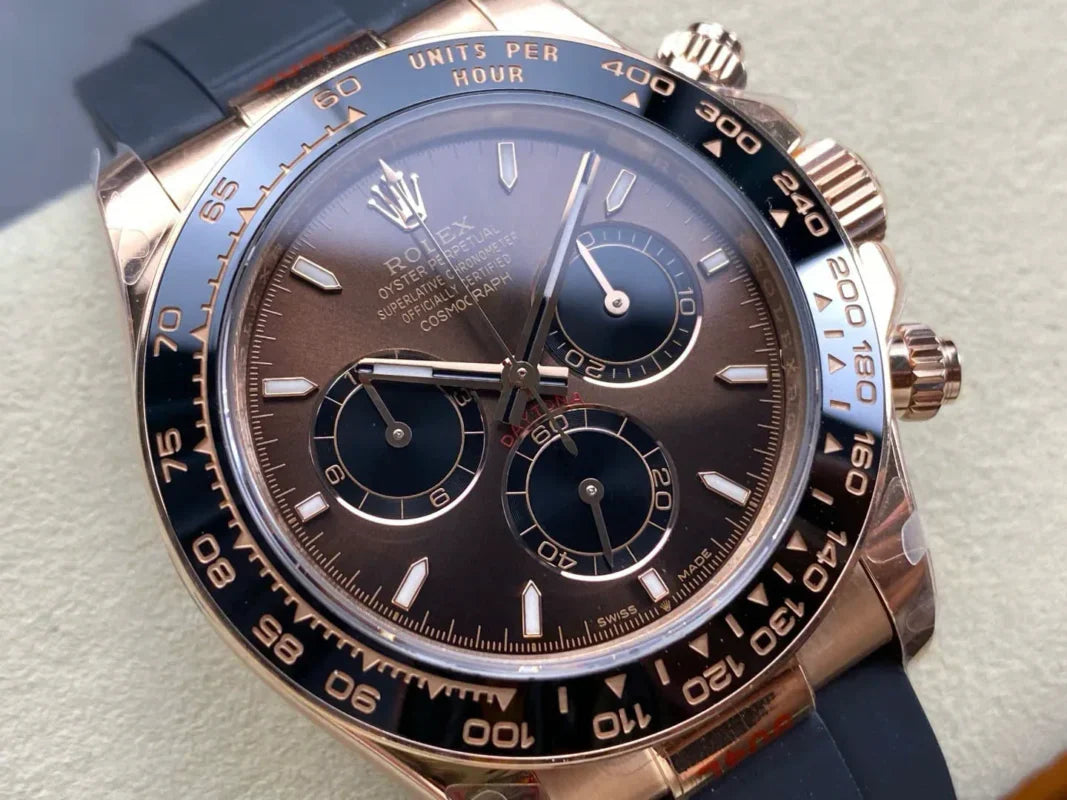 Rolex Daytona Chocolate Dial with Rubber Strap