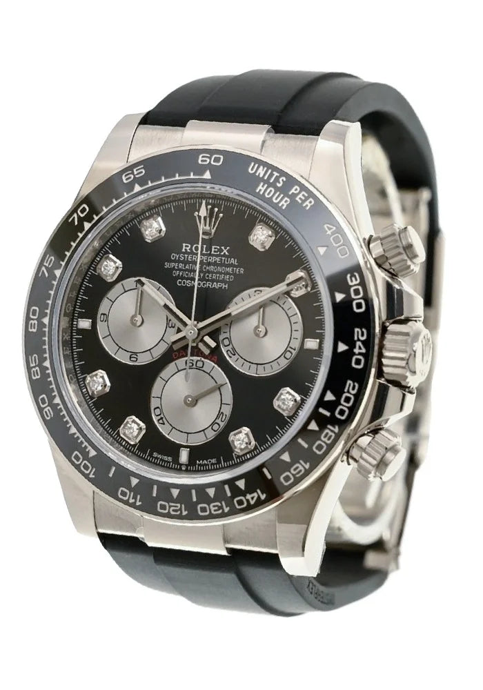 Rolex Daytona Black Dial with Rubber Strap