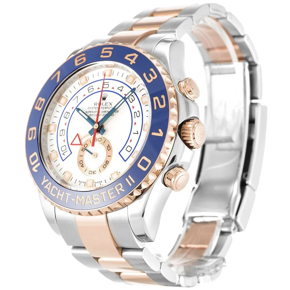 Rolex Yacht Master Two-Tone Rose Gold White Dial, 44mm