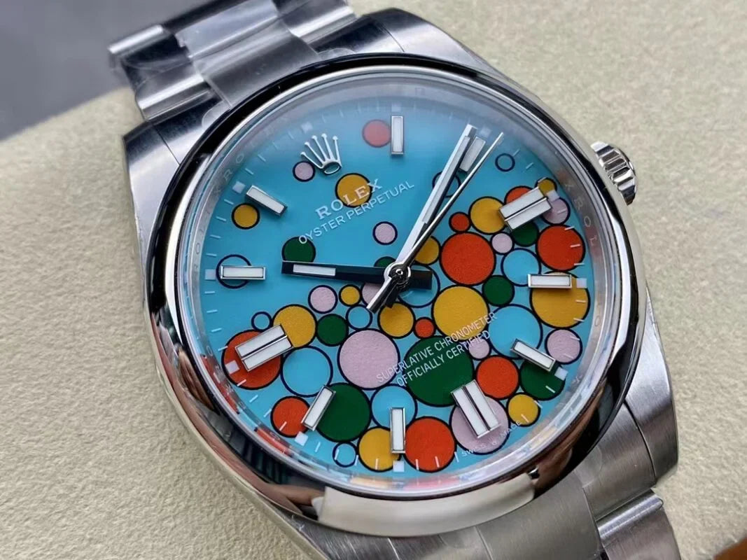 Rolex Oyster Perpetual Turquoise Dial, 41mm