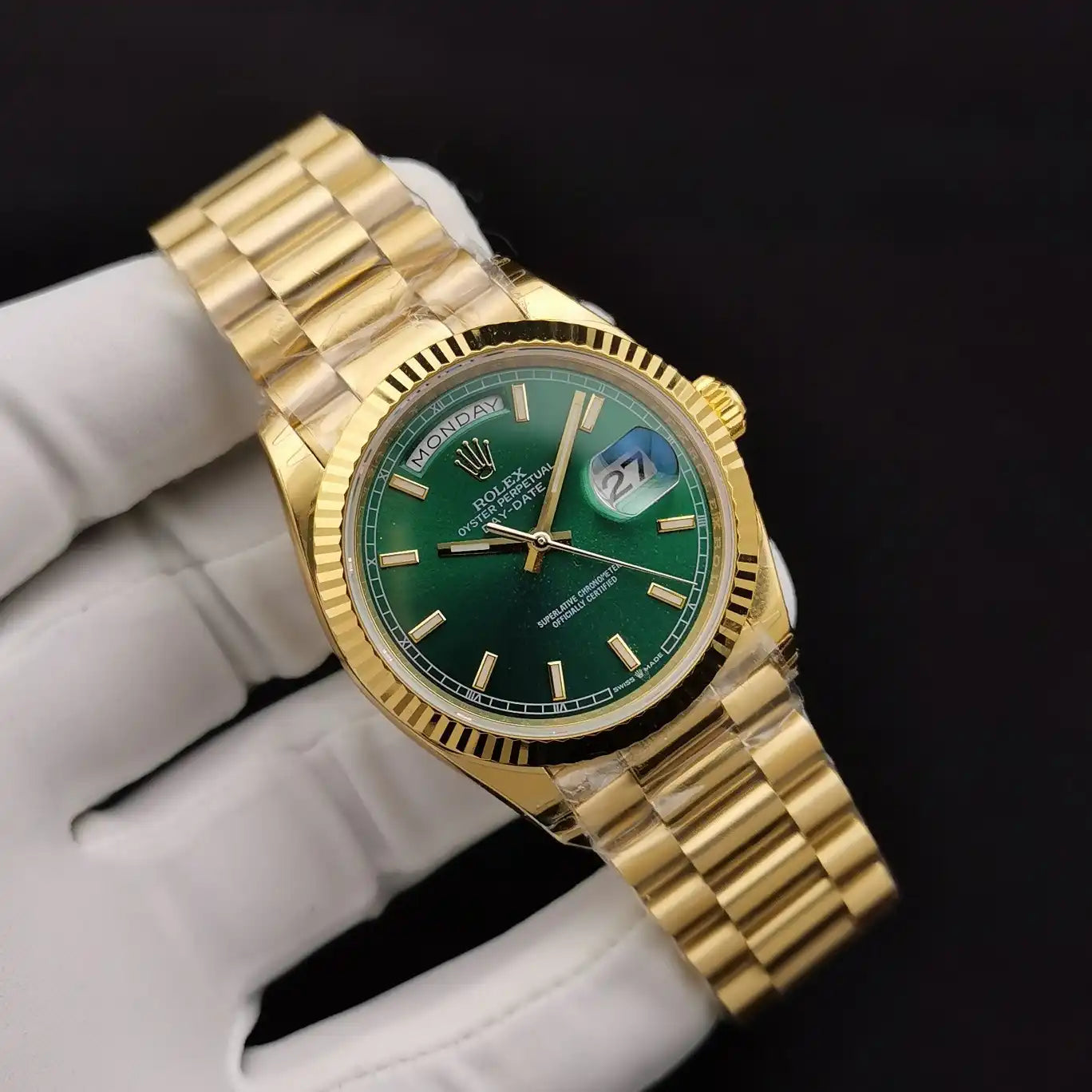 Rolex Day-Date II Green Dial, 36 mm