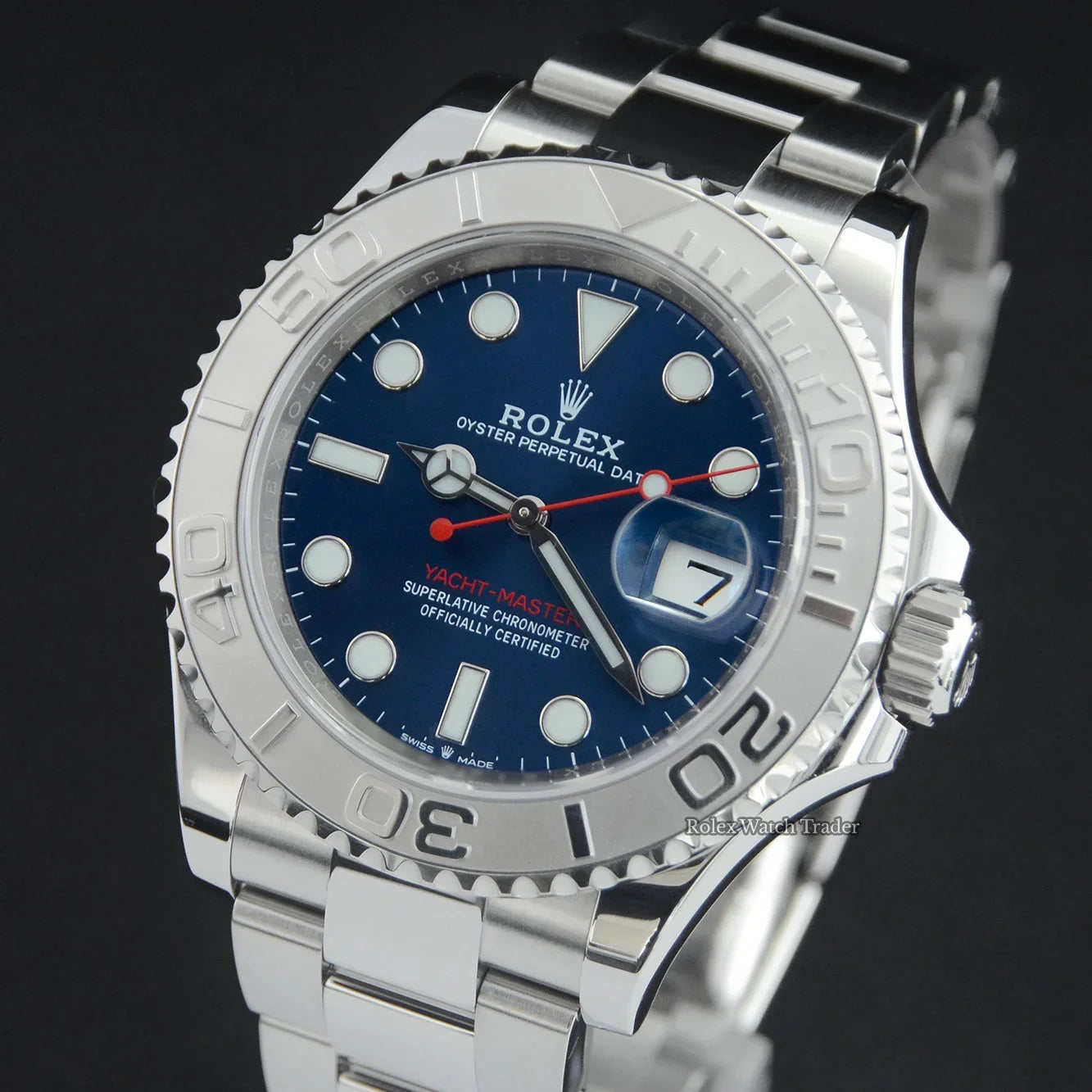 Rolex Yacht Master Silver Blue Dial, 40mm