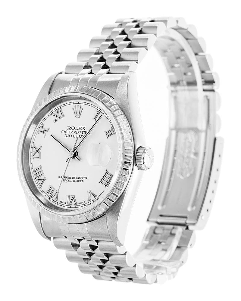 Rolex Datejust White Dial With Roman Numerals 36mm