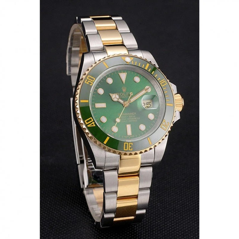 Rolex Submariner Two-tone Green Dial