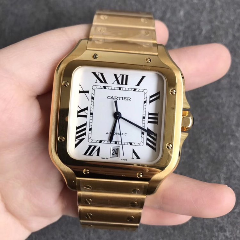 Cartier Santos Gold, 35.1mm