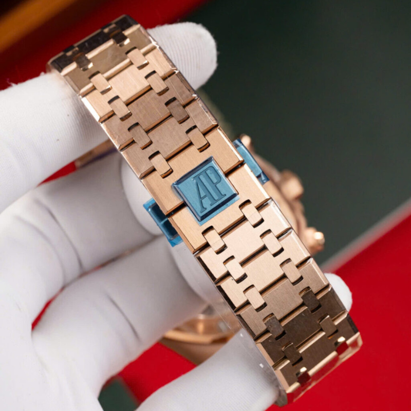 Audemars Piguet Royal Oak Rose Gold Blue Dial