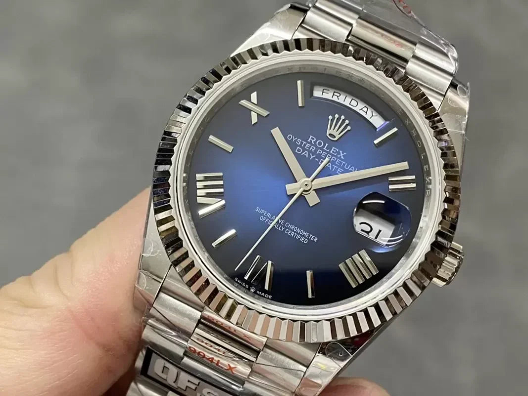 Rolex Day-Date Ombre Blue Dial, 40 mm
