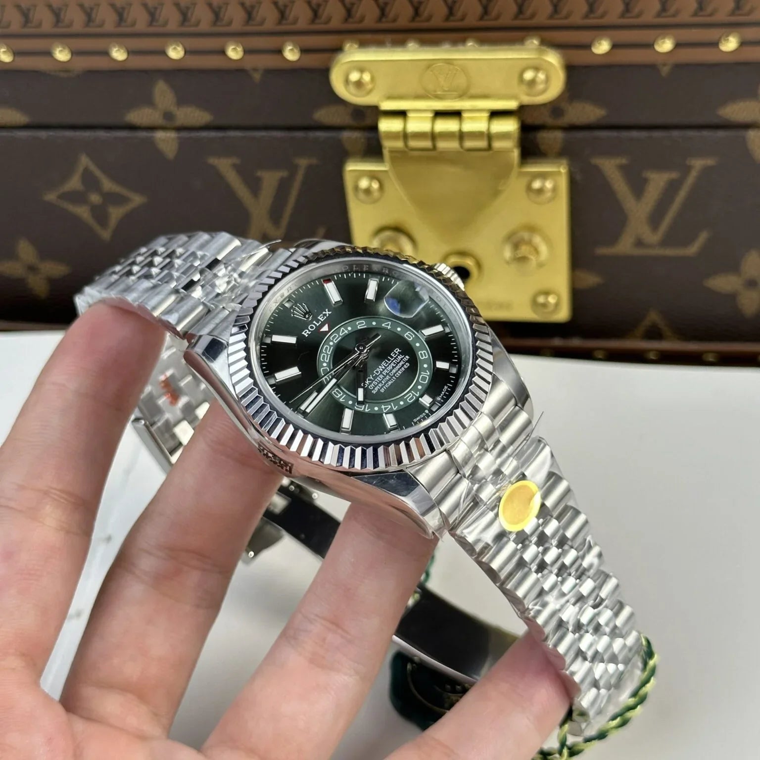 Rolex Sky-Dweller Mint Green Dial Jubilee