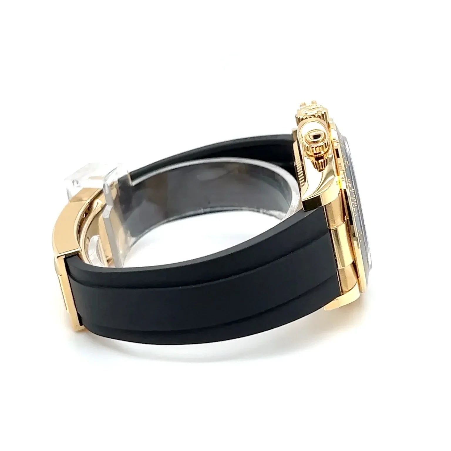 Rolex Daytona Deep Black Dial With Rubber Strap