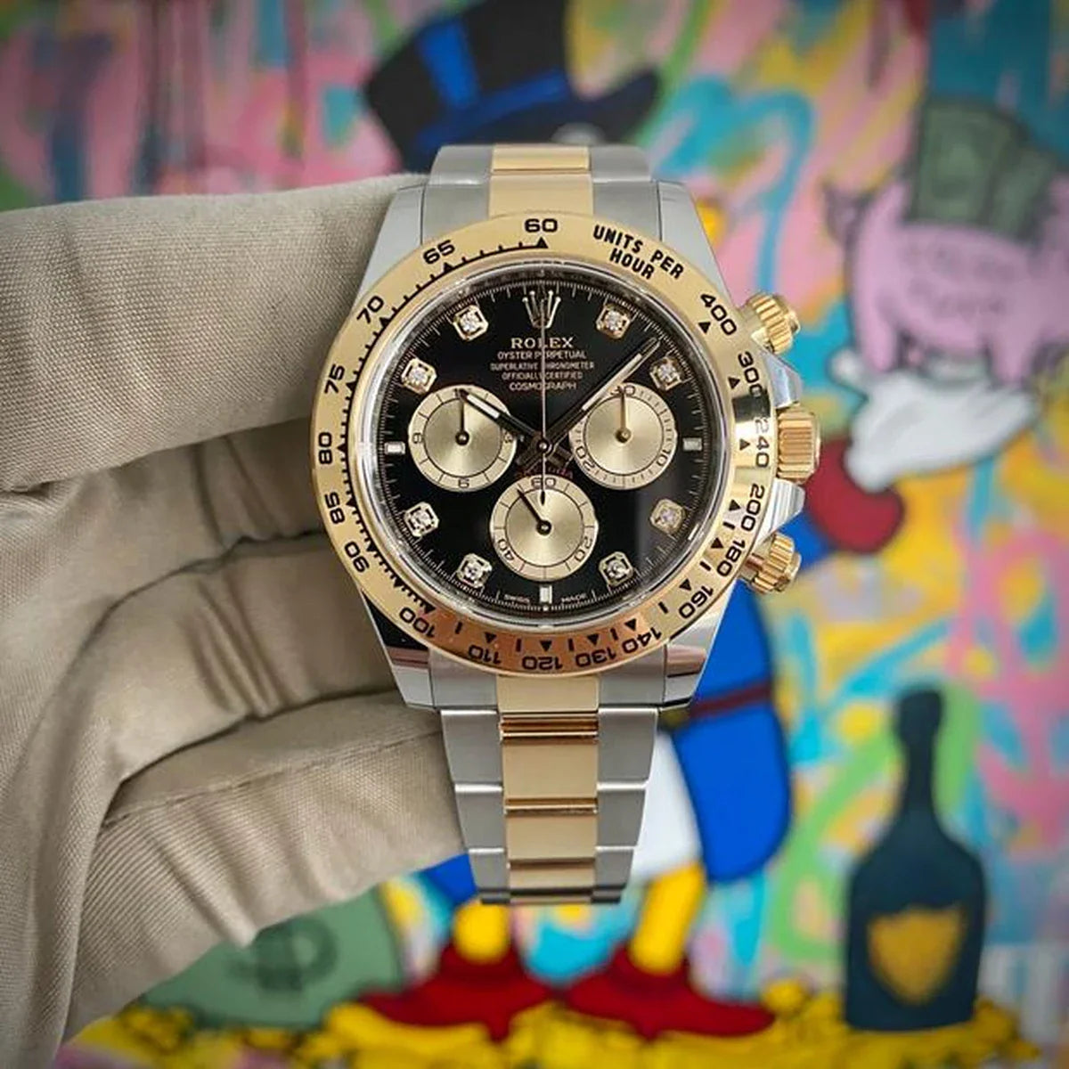 Rolex Daytona With Black Diamond Dial