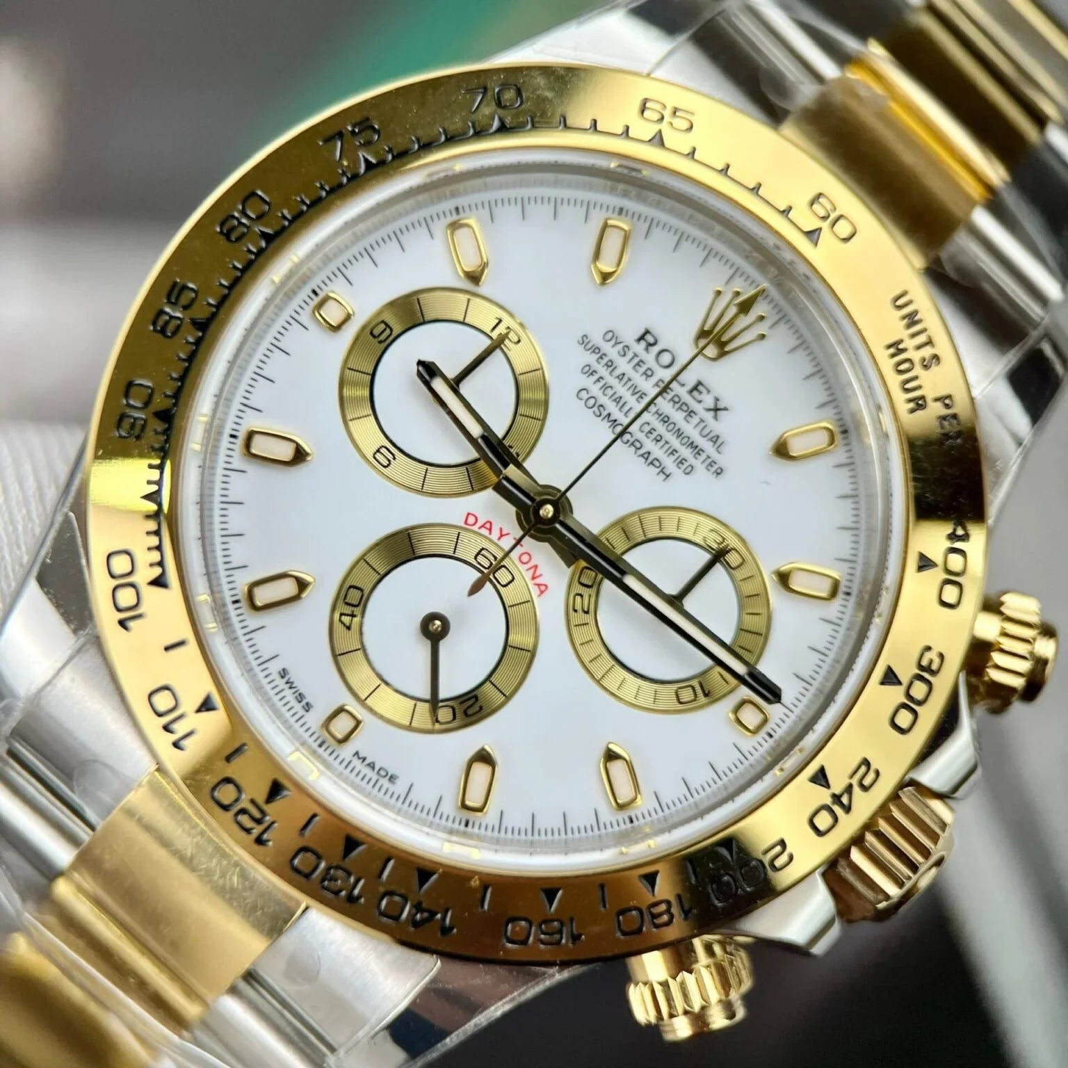 Rolex Daytona Two-Tone White Dial