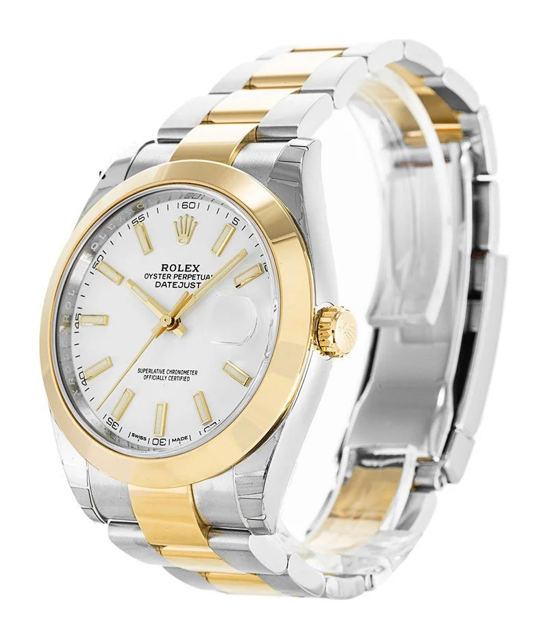 Rolex Datejust two-tone white dial