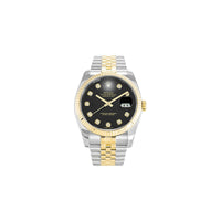 Rolex Datejust Two tone Black Dial 36mm