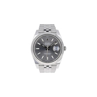 Rolex Datejust rhodium dial