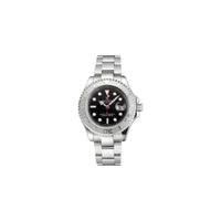 Rolex Yacht Master Silver Black Dial, 40mm