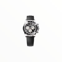 Rolex Daytona Black Dial With Rubber Strap