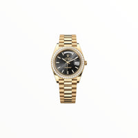 Rolex Day-Date Glossy Black Dial, 40 mm