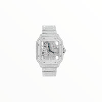 Cartier Santos Skeleton Moissanite