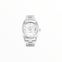 Rolex Oyster Perpetual Date Silver Dial, 34 mm
