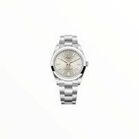 Rolex Oyster Perpetual Silver Dial, 41 mm
