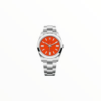 Rolex Oyster Perpetual Coral Red Dial, 41mm