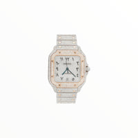 Cartier Santos Two-Tone Moissanite, 40mm