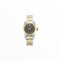 Rolex Oyster Perpetual Two-Tone Lady Silver Dial, 26 mm
