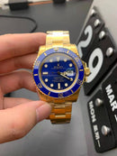 Rolex Submariner Gold, Blue Dial