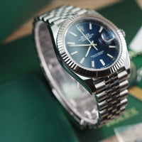 Rolex Datejust Blue Dial Jubelee