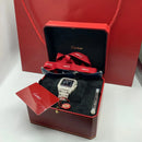 Cartier Santos, 40mm Watch, Moissanite, Blue Dial