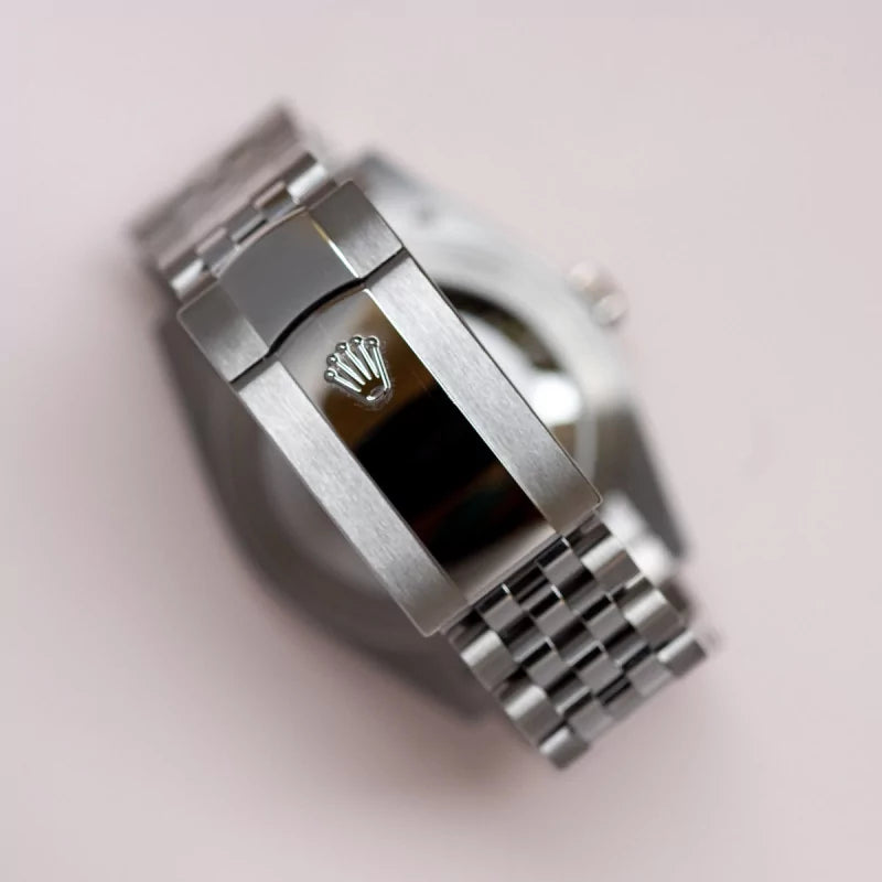Rooex Datejust Grey White Dial
