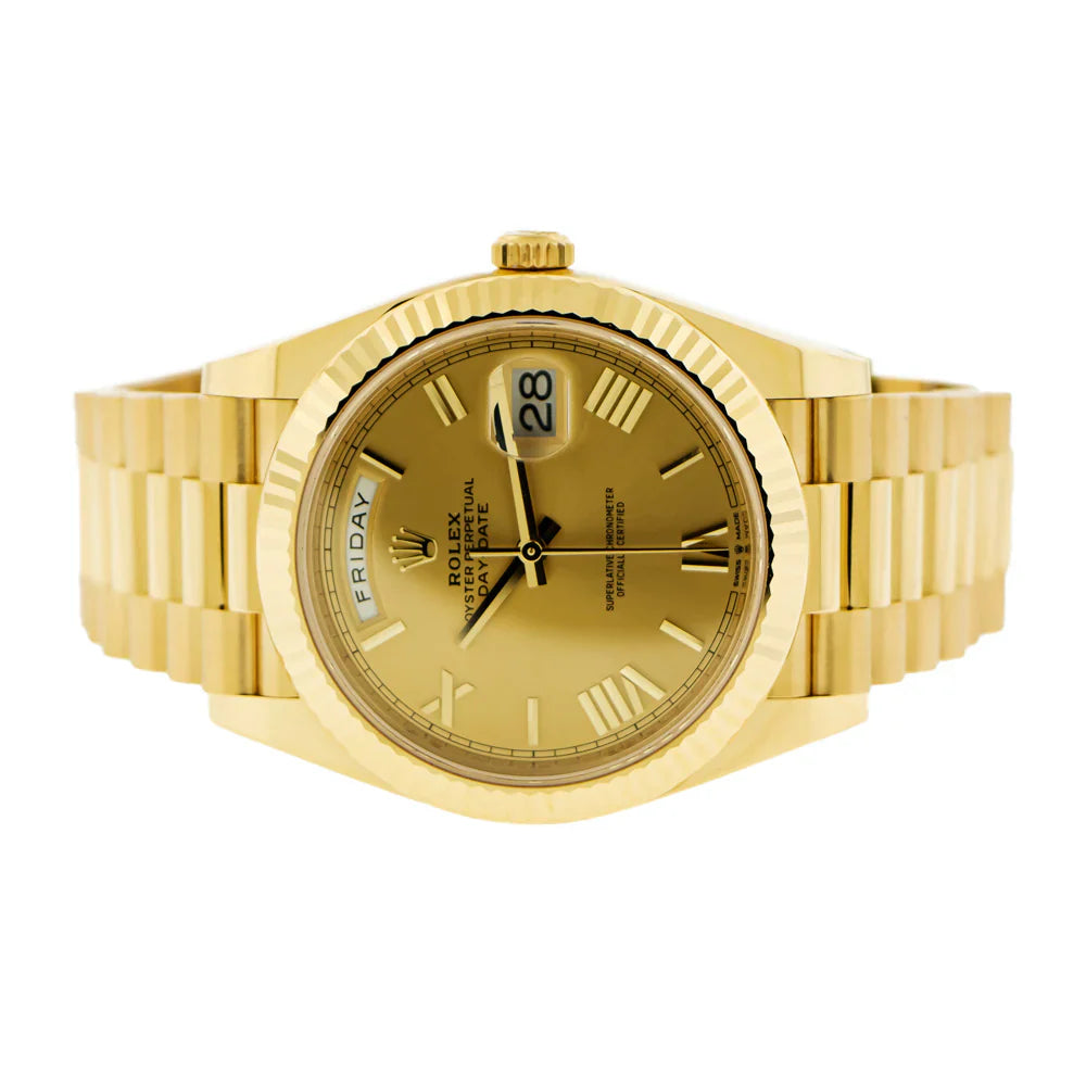 Rolex Day-Date With Champagne Roman Dial, 40 mm
