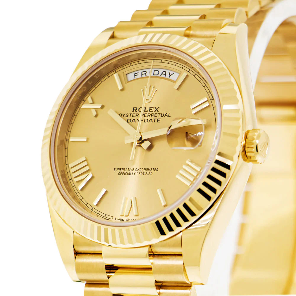 Rolex Day-Date With Champagne Roman Dial, 40 mm