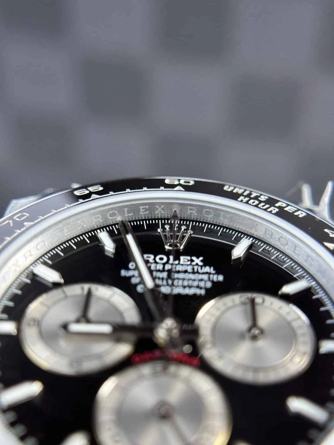 Rolex Daytona Black Dial With Rubber Strap