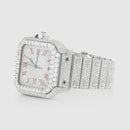 Cartier Santos Roman Numerals Red, Moissanite, 40mm