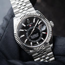 Rolex Sky-Dweller Glossy Black Dial Jubilee