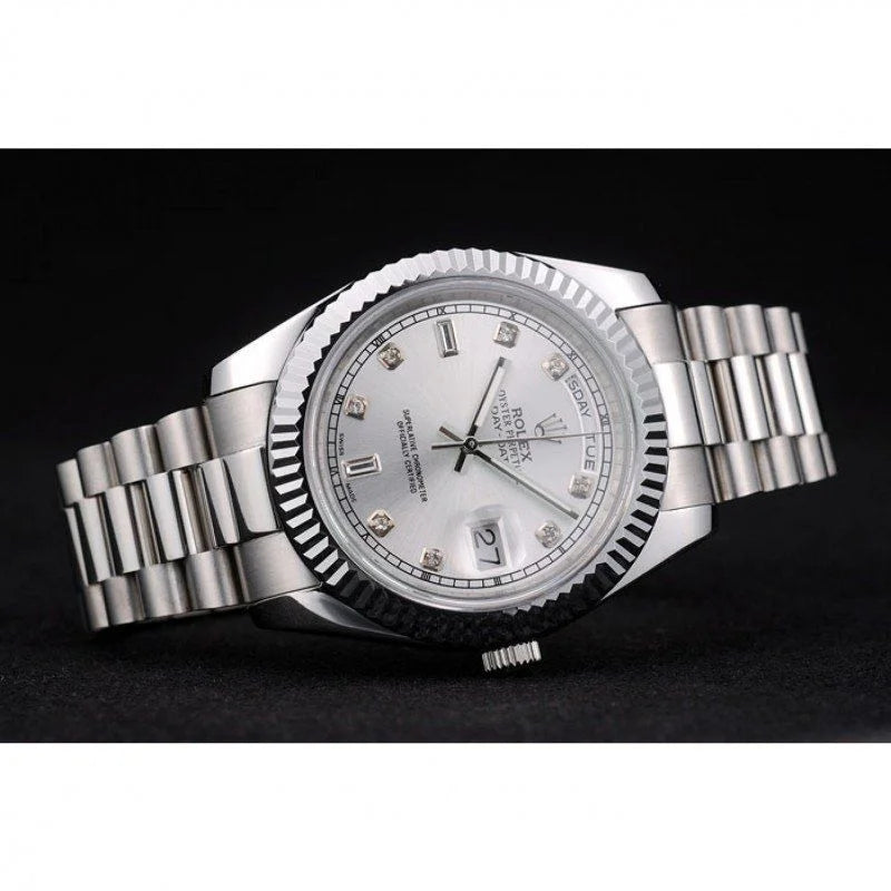 Rolex Day-Date Silver Dial, 40 mm