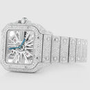 Cartier Santos Skeleton Moissanite