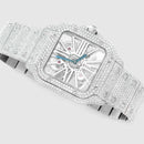 Cartier Santos Skeleton Moissanite