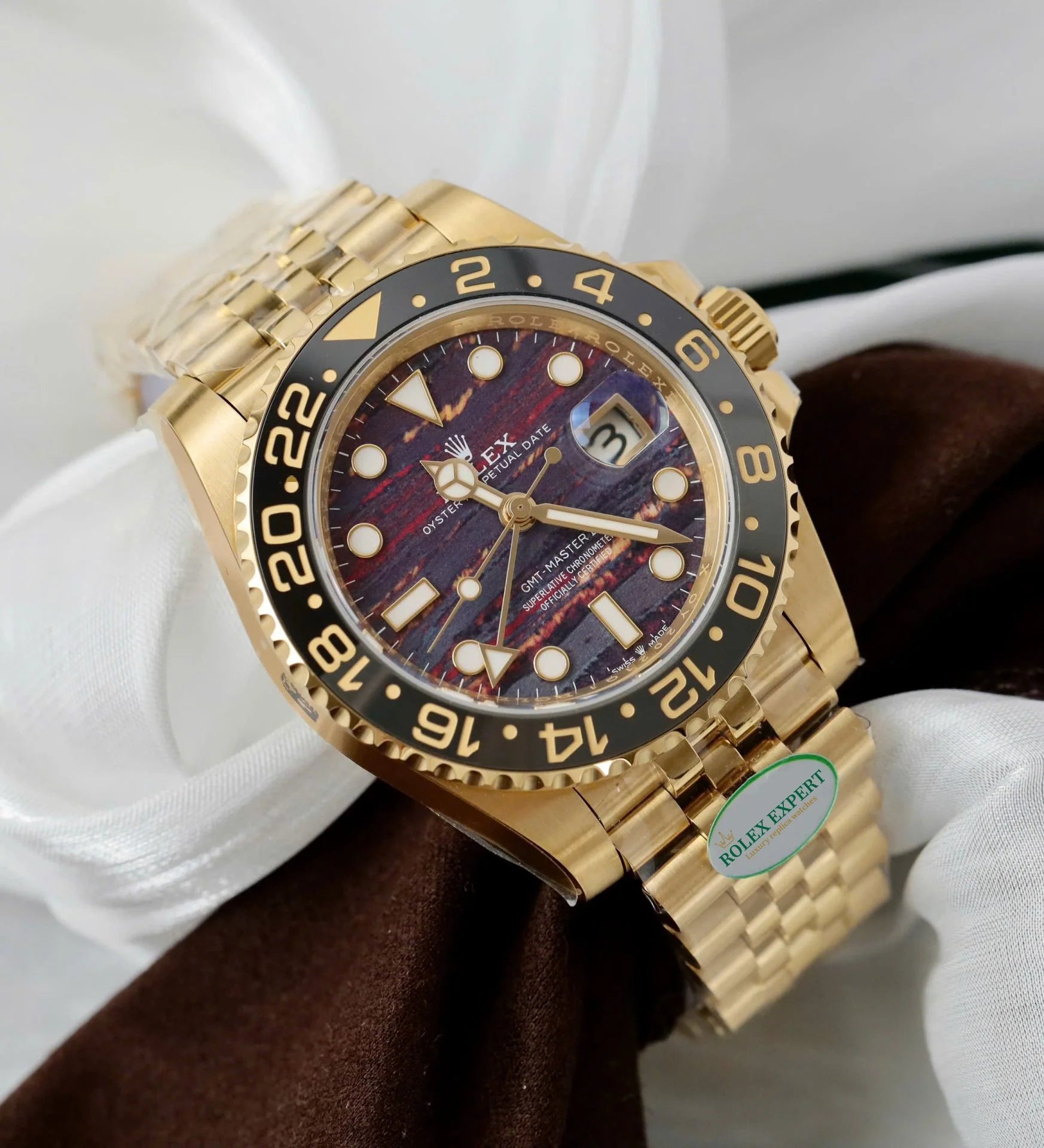 Rolex GMT-Master II With Iron and Tiger Dial Jubilee, 40mm
