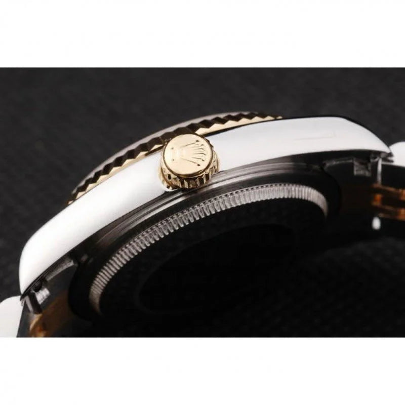 Rolex Datejust Two-tone White Dial With Diamonds 36 mm