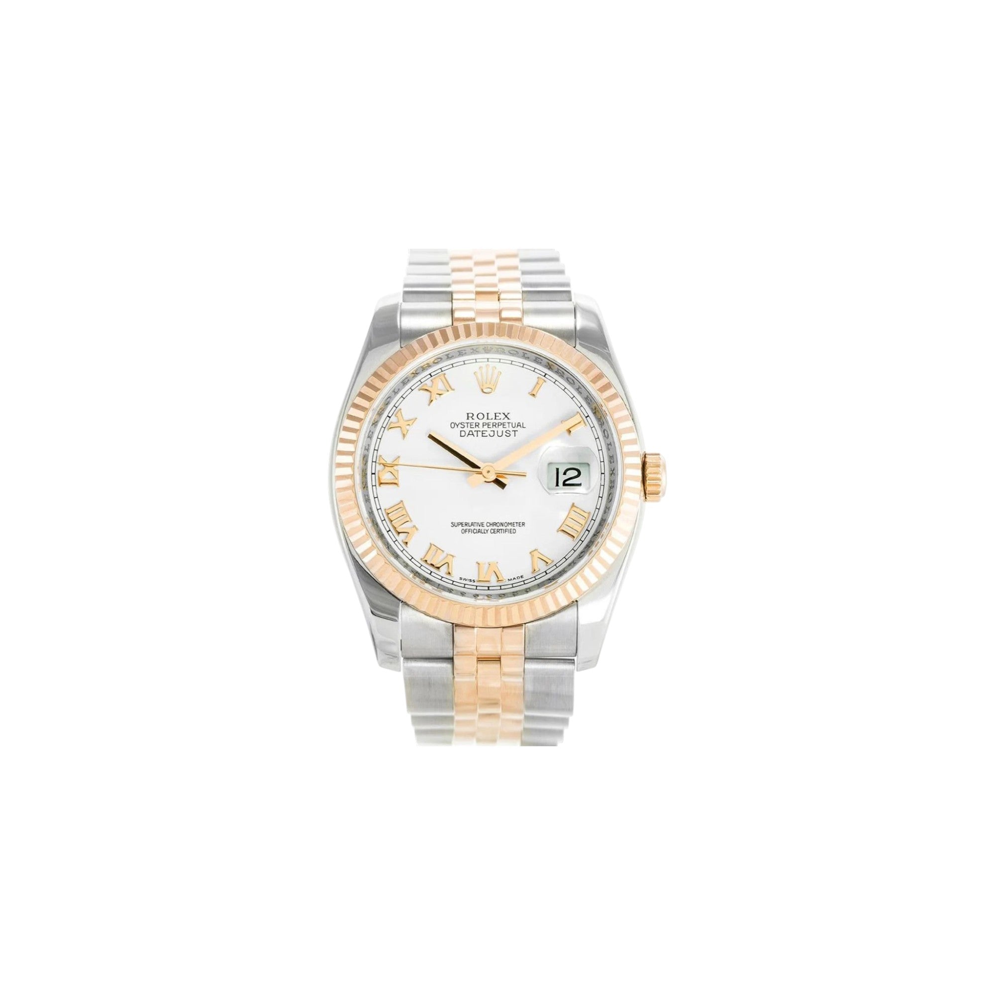 Rolex Datejust Two-Tone white dial, 36mm