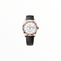 Rolex Sky-Dweller Vivid White Dial With Rubber Strap